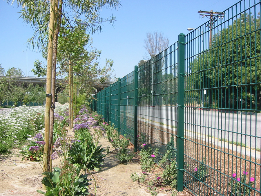 Green Color Perimeter Fence for Residence Security