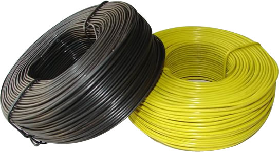 Black and Yellow Coated Tie Wire