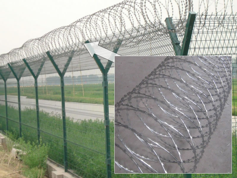 Galvanized Steel Concertina Barbed Wire