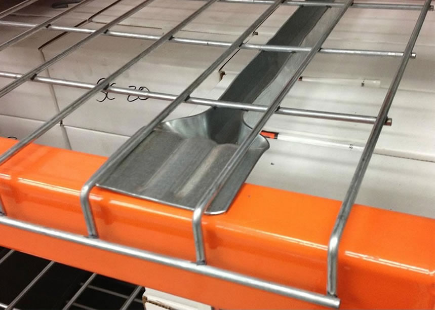 Welded Mesh Decking On The Orange Shelf