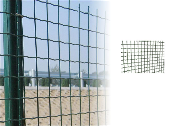 2.00m Hot Dip Galvanised PVC Coated Steel Mesh Fence, Crimped Mesh Fence
